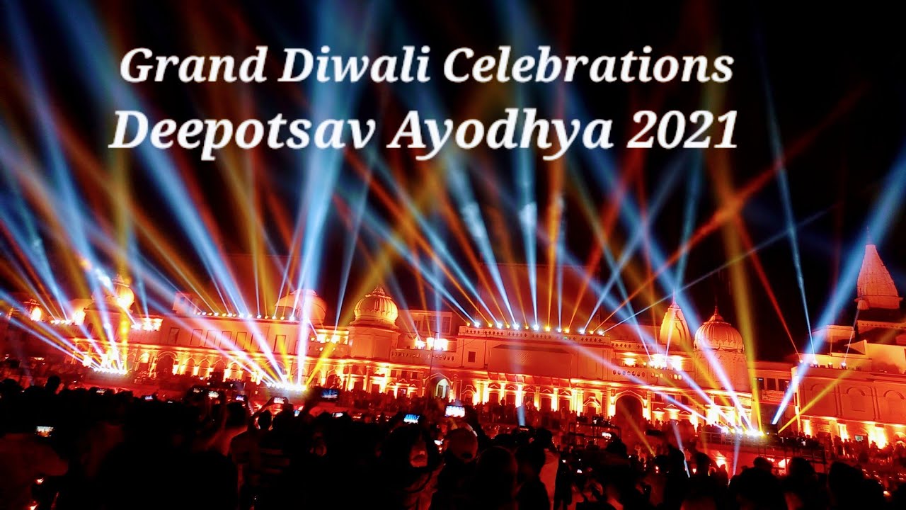 Grand Diwali Celebrations Deepotsav Ayodhya 2021 | Laser and Light Show Part 3 | Ram Ki Paidi