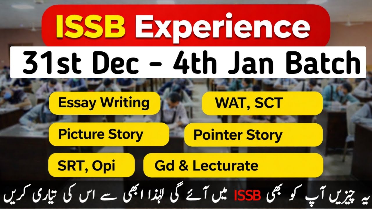 ISSB Experience 29 Dec to 4 Jan Batch | PMA Long Course | PN Cadet | PAF LCC TCC ISSB Preparation