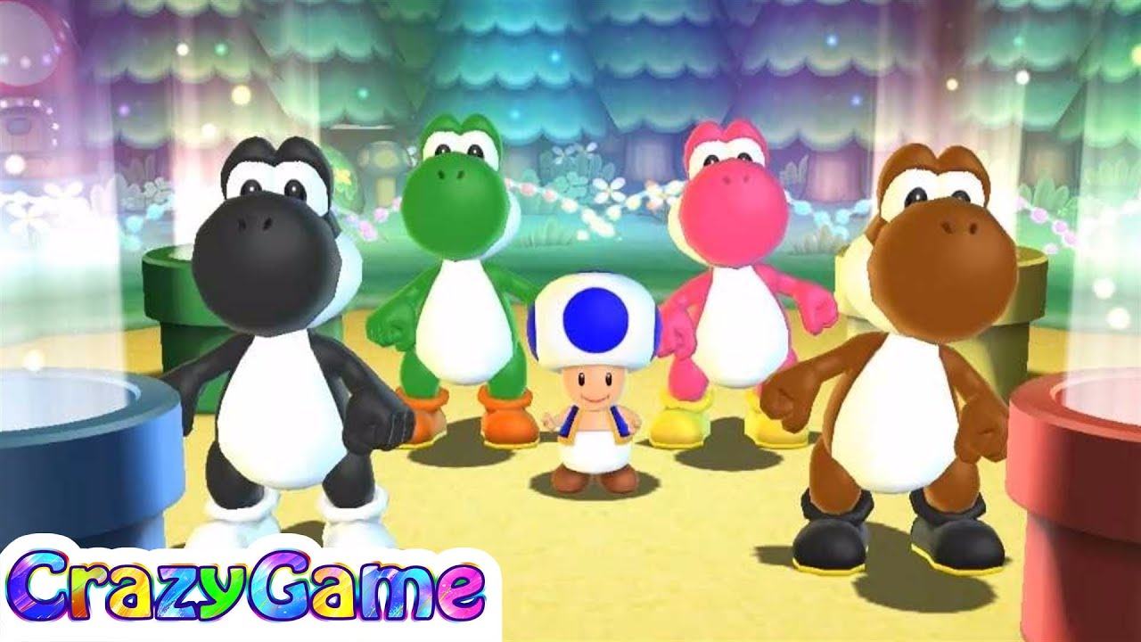 Mario Party 9 Yoshi Party - Yoshi, Peach vs Waluigi, Kamek Gameplay (Free Play)