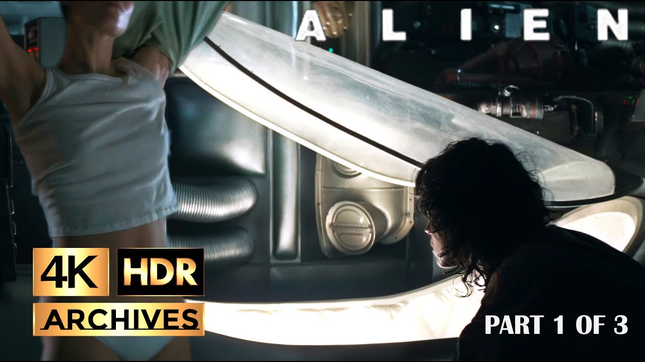 Alien |4K-HDR| Final Fight 1/3 - Ripley and Jones the cat prepare to enter stasis (1979)