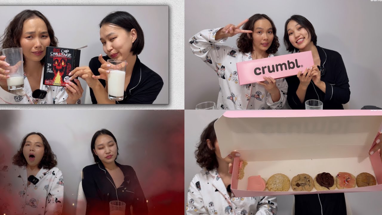 CRUMBL cookies 🍪 and ONE CHIP challenge туршиж үзлээ🌶️ 🥵 🔥