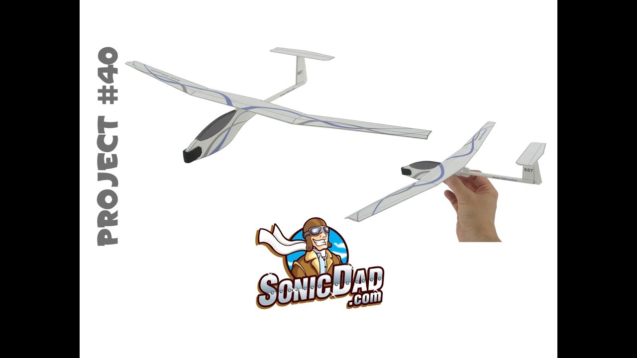 How to Make a Glider Airplane from Foam Picnic Plates! SonicDad Project #40