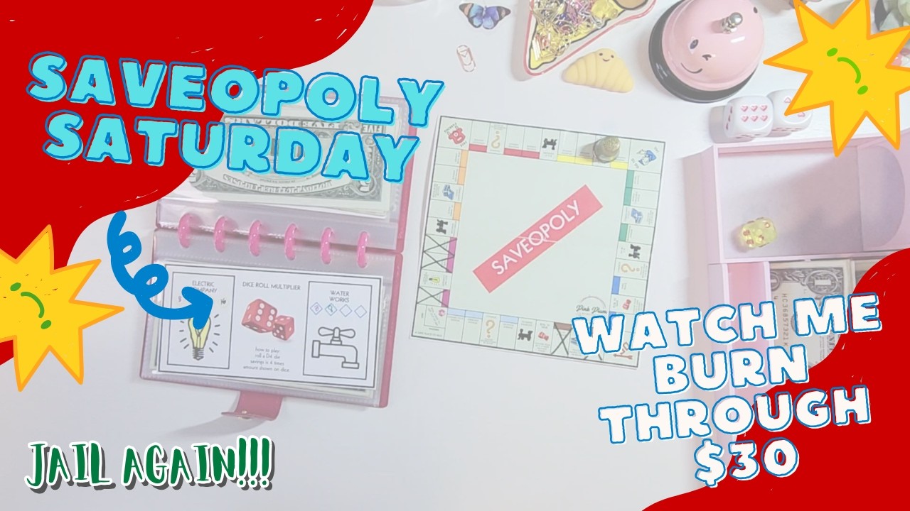 Did THAT Just Happen - Saveopoly Sabotaged Me + All Things Girly Pop & Galentine Game #cashstuffing