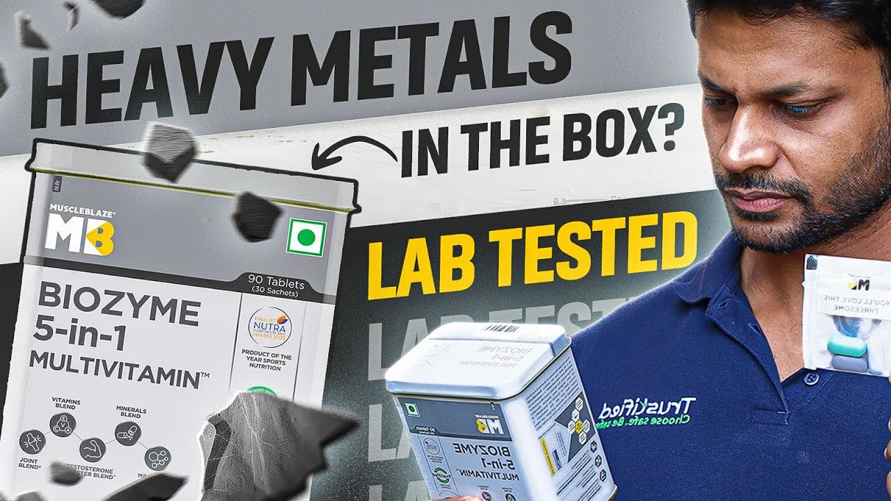 MUSCLEBLAZE BIOZYME MULTIVITAMIN LAB TEST REPORT || LEAD FOUND ?? 