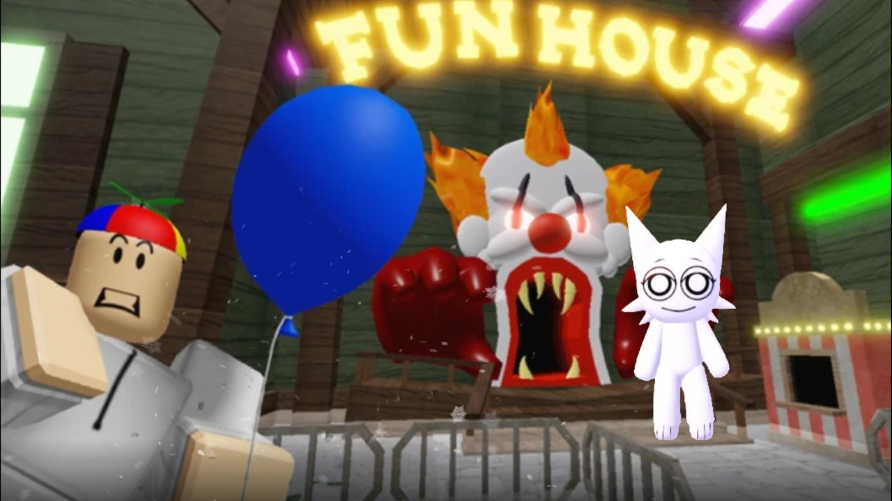 Sprunki Wenda Played Escape The Carnival of Terror Obby in ROBLOX