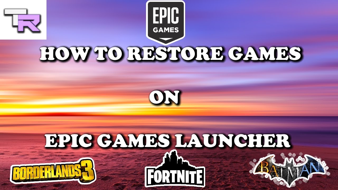How To Restore Games In Epic Games Launcher PC | How to restore a backup in Epic Games Launcher PC