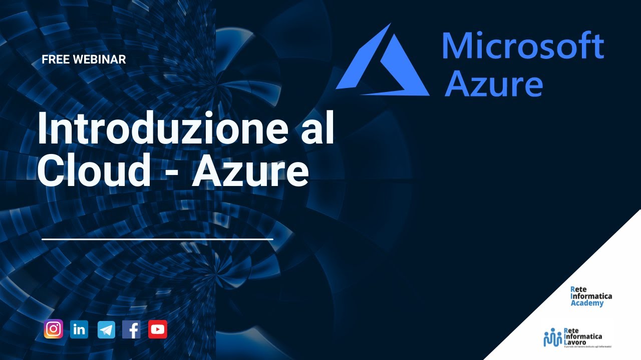 Webinar - Introduzione al Cloud - Azure