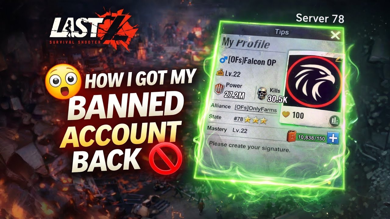 How I Got my BANNED ACCOUNT Back in Last Z | Server 78 Comeback