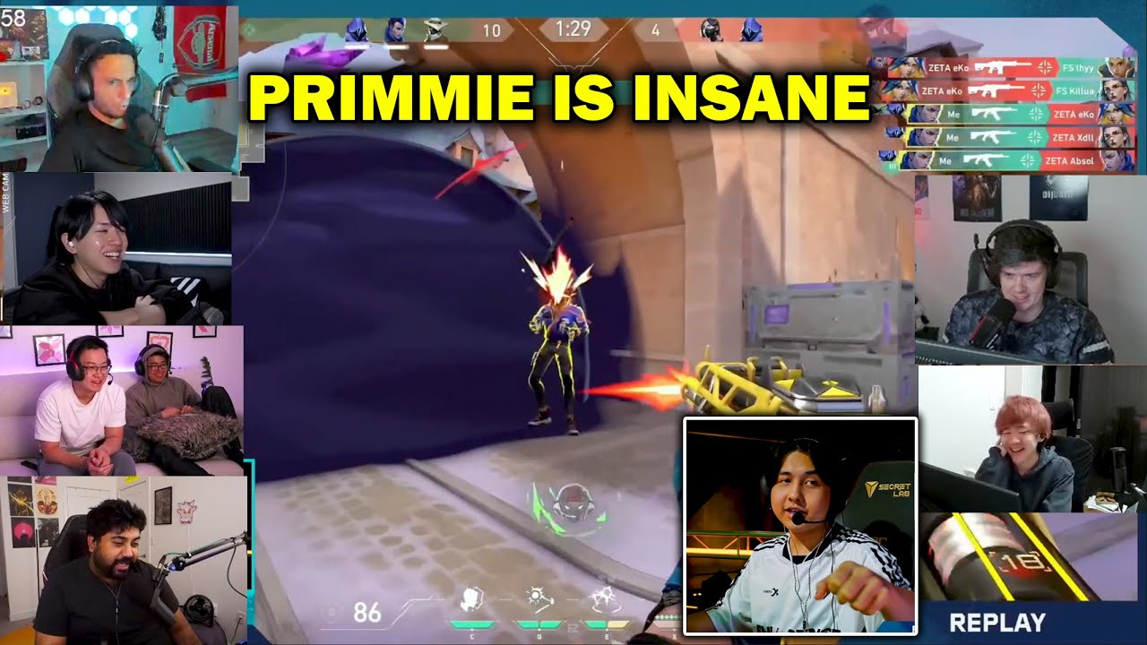 Streamers React to FS Primmie Hits an Insane 4K with a Vandal Spray vs ZETA DIVISION