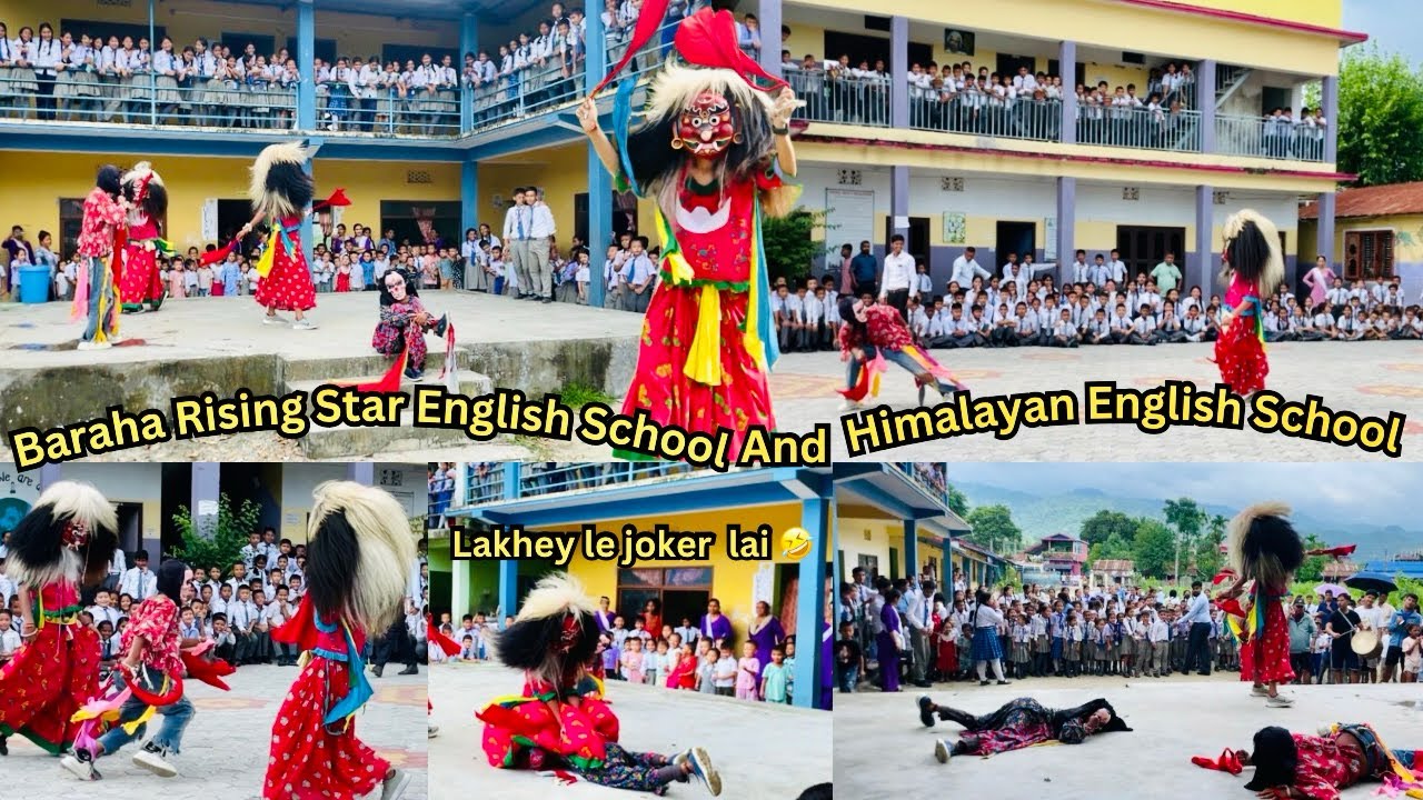 Chatara lakhey baraha rising and himalayan school ma rock //sunsari school shock😅 #lakhey