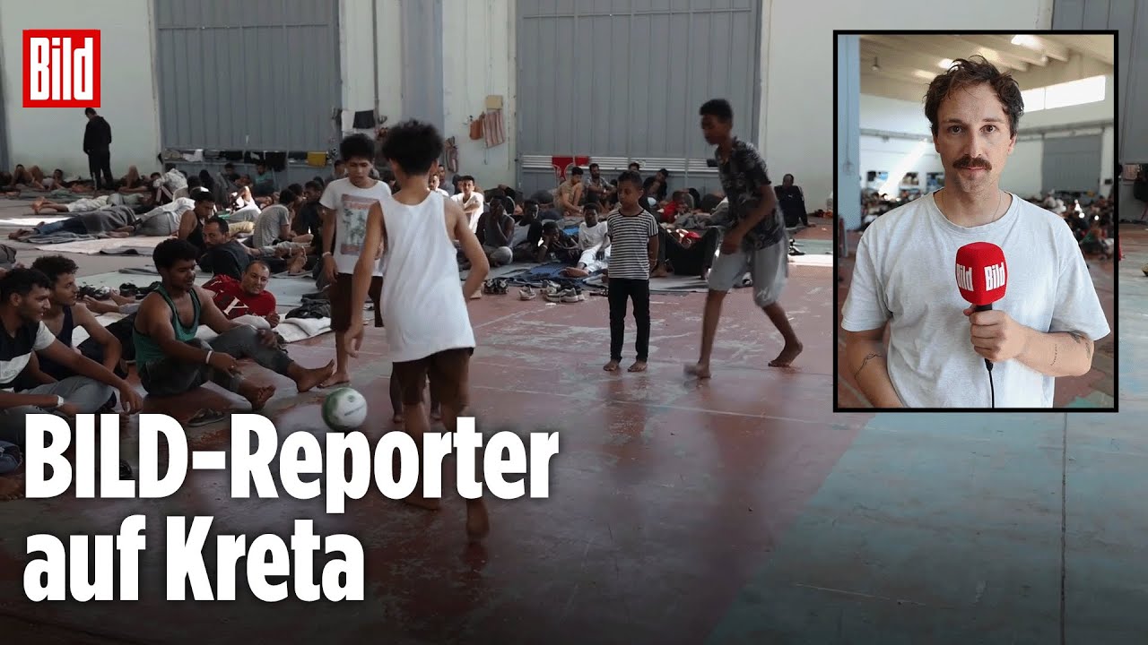 Kreta, Griechenland: Migranten müssen in dreckiger Fabrikhalle leben