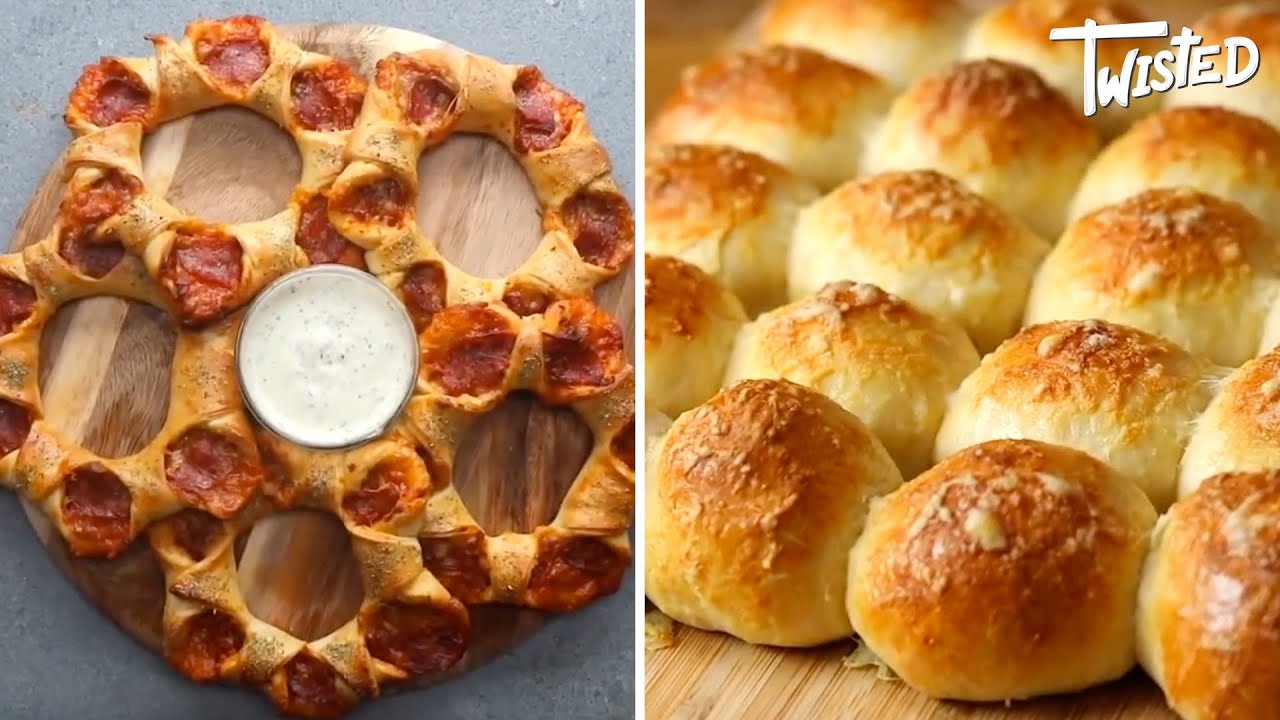 The Best Snacks Perfect For Any Bread Lovers  | Twisted | Pizza Twirl Dippers!