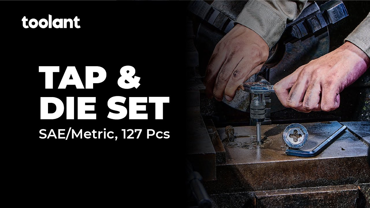 toolant 127pcs SAE/Metric Tap and Die Set: Your One-Stop Ratcheting Solution