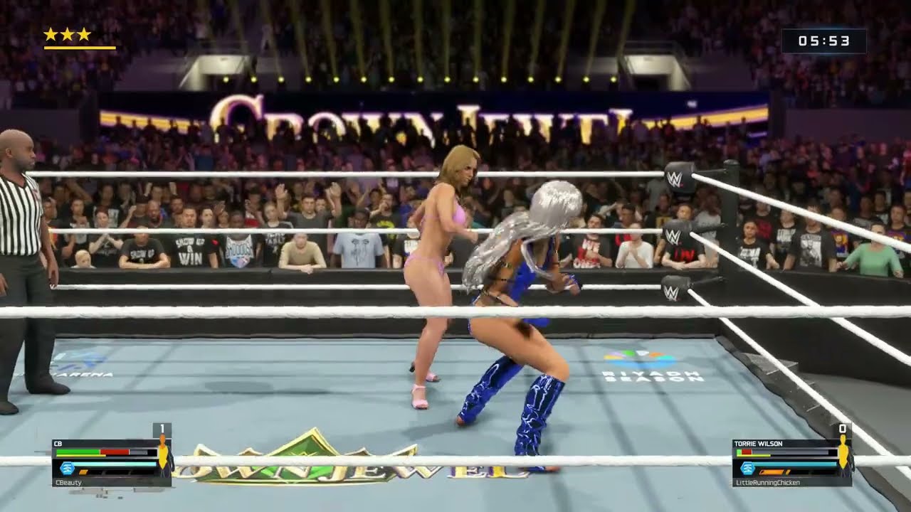 WWE2K25 LIVE match CB vs. Torrie Wilson