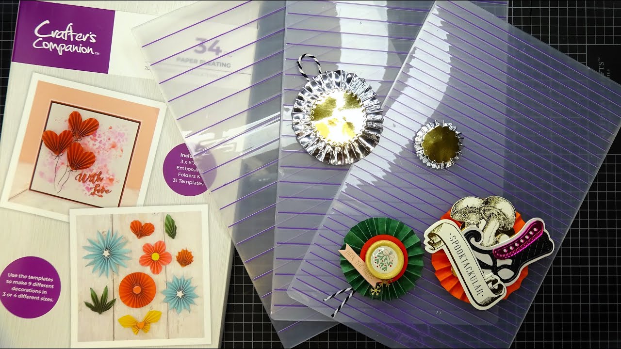 Making Rosettes by Hand Using the Crafter's Companion Paper Pleating Folders! Basic Rosette Tutorial