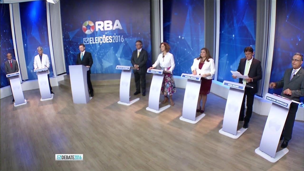 Início e encerramento do debate para Prefeitura de Belém na RBATV (20/09/2016)