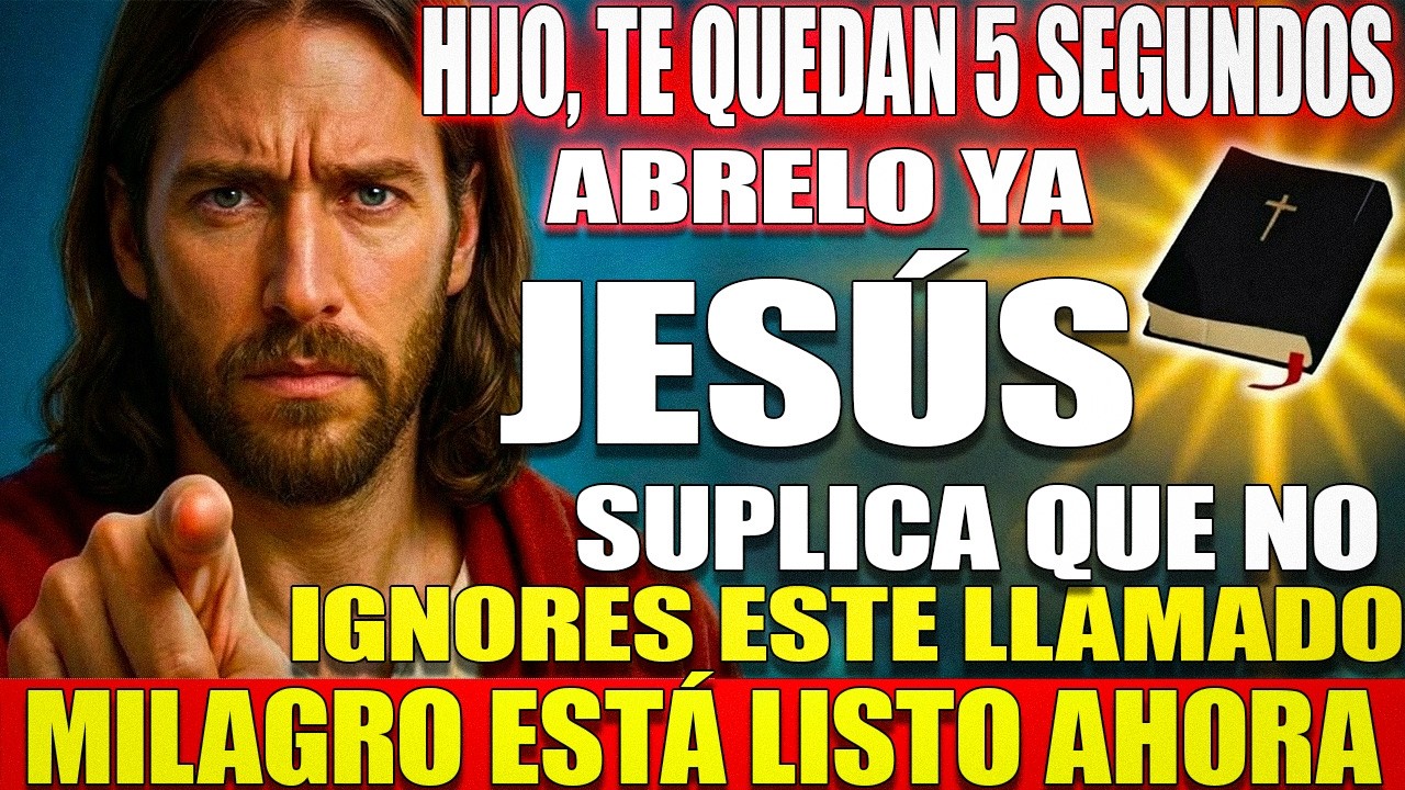 🚨 JESÚS DICE: HOY RECIBES TU GRAN MILAGRO... NO IGNORES ESTE MENSAJE