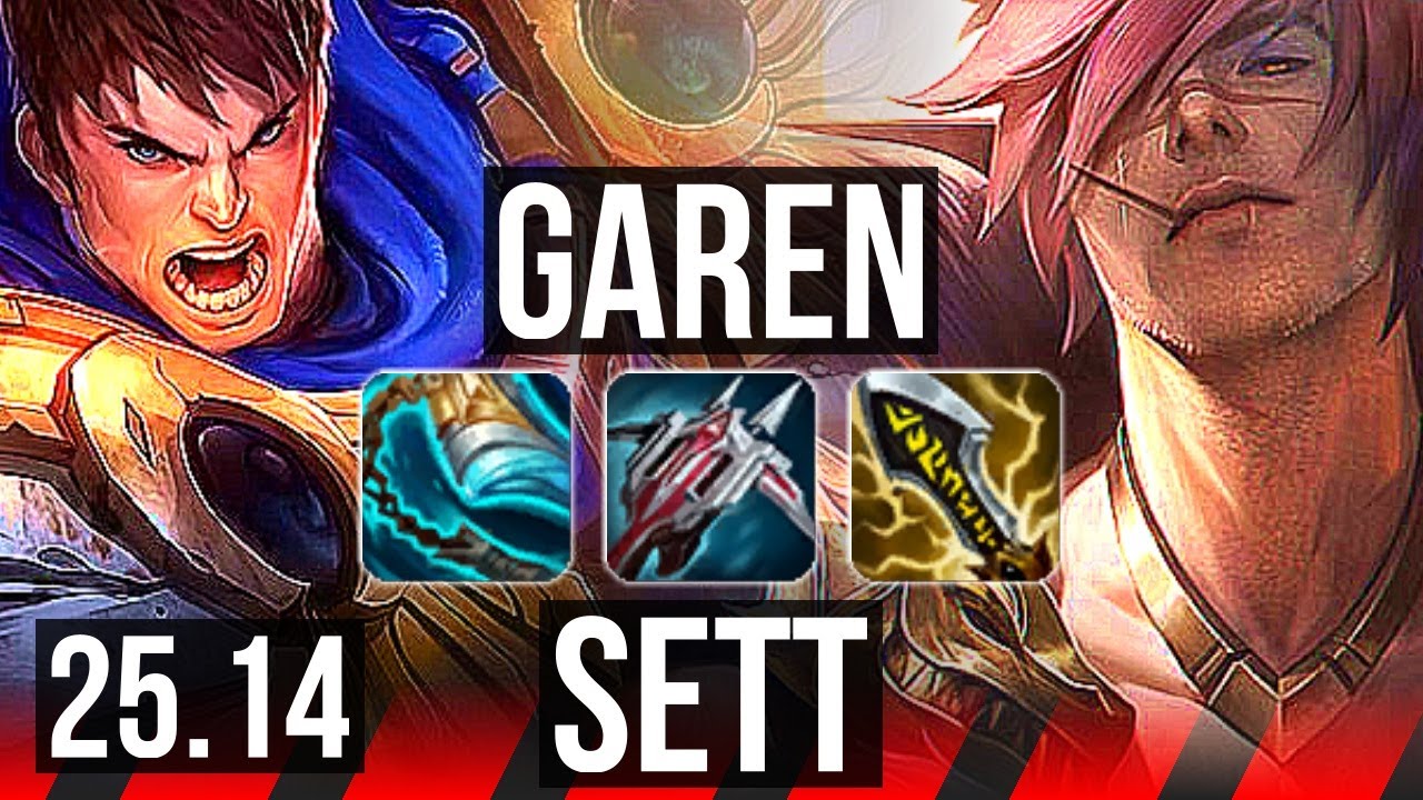 GAREN vs SETT (TOP) | 7 solo kills, Dominating | NA Master | 25.14