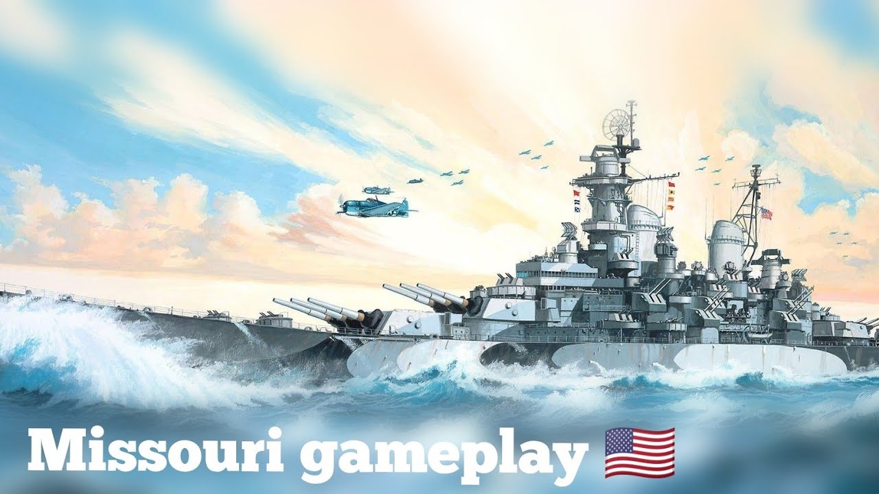 World of Warship Legends - Missouri 7 kill game! 3.7XP
