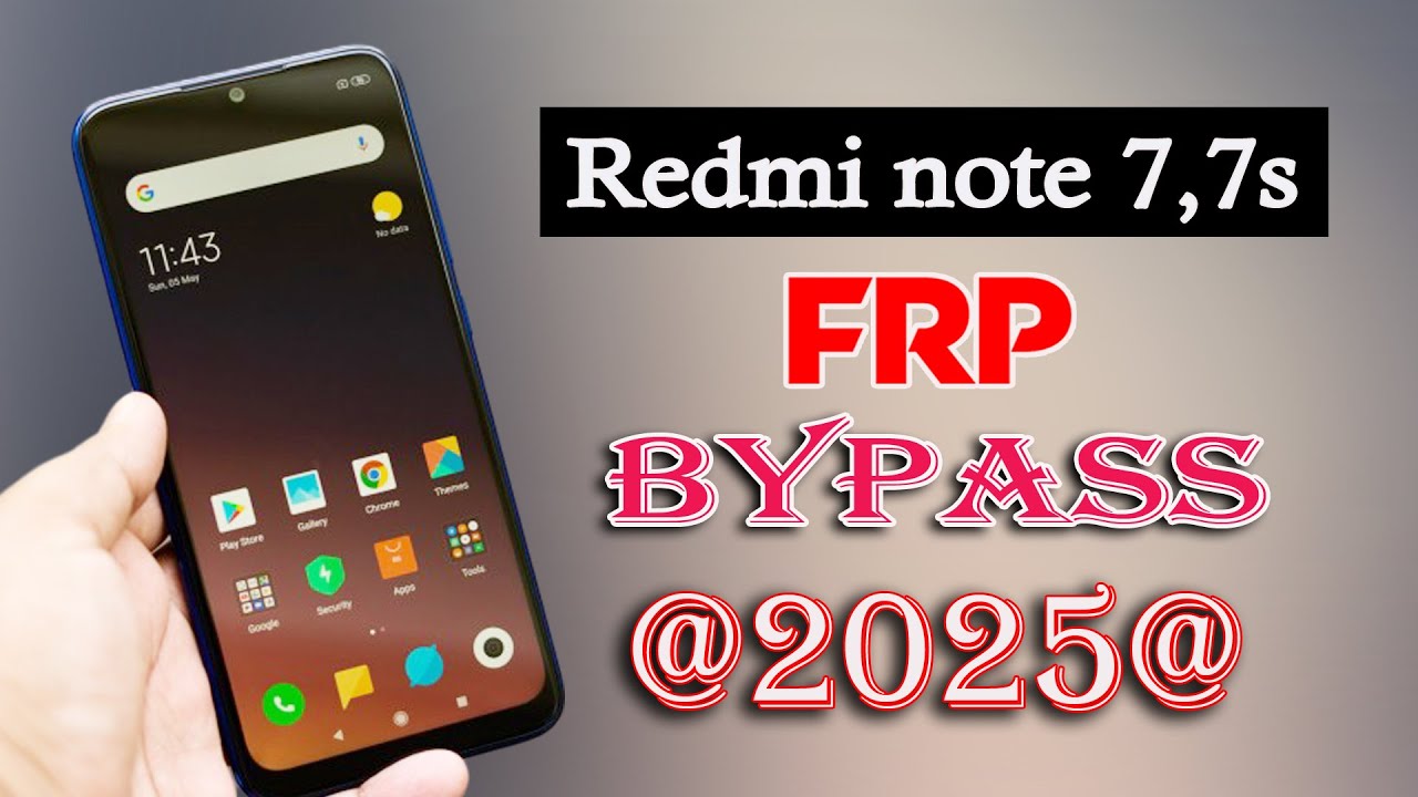 Redmi note 7 /note 7s/note 7 Pro Frp bypass without PC  2025