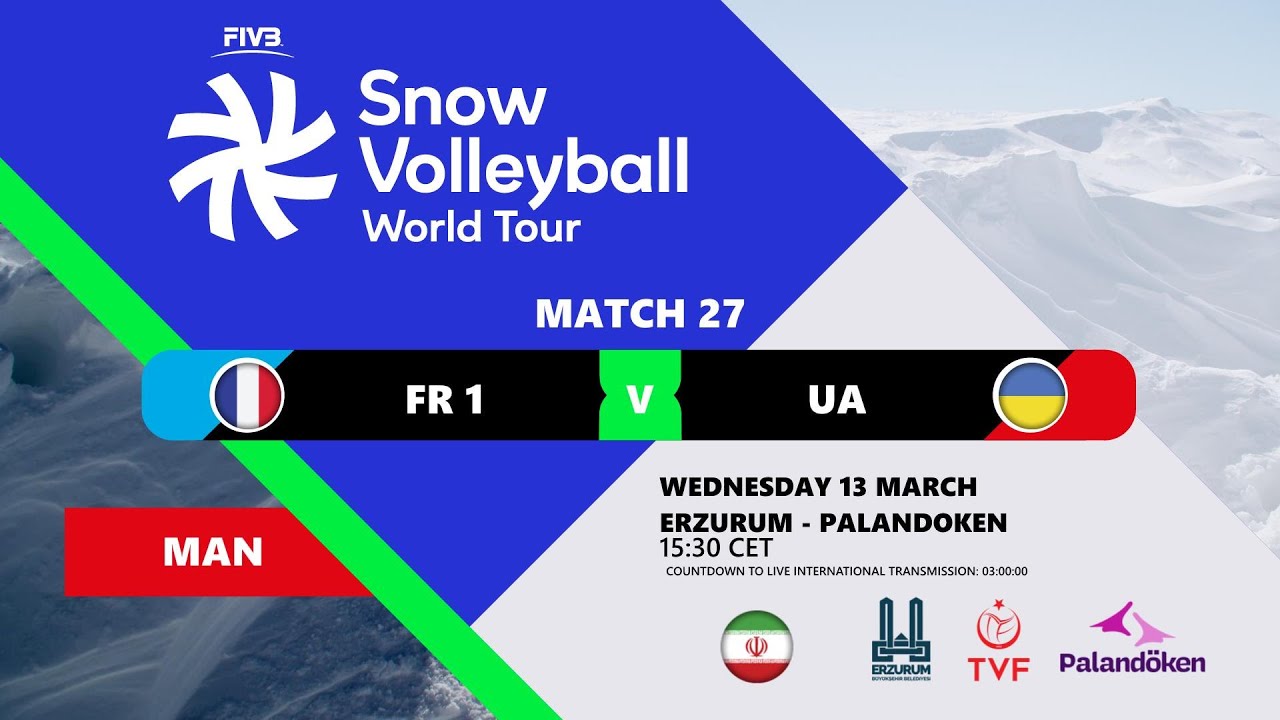 FRANCE 1 - UKRAINE (MAN) 2025 SNOW VOLLEYBALL WORLD TOUR - PALANDOKEN
