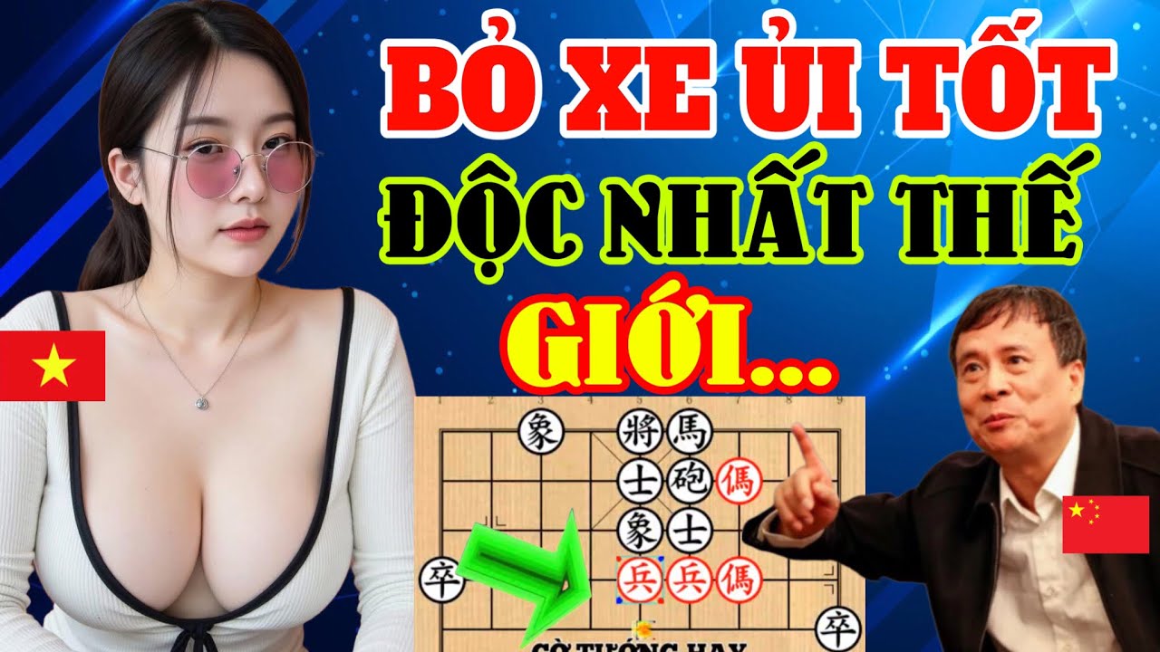 🔴 Ván Cờ Độc Nhất Thế Giới, Bỏ Xe Ủi Tốt, Đại Sư TQ Khiếp Sợ | Cờ Tướng Hay