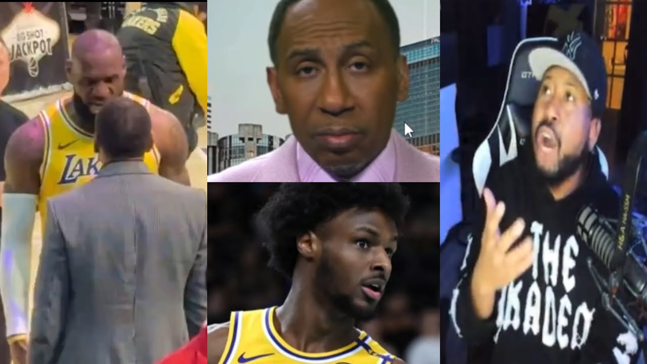 Like a Panini! Akademiks reacts to LeBron James PRESSING Stephen A smith for speaking on Bronny!