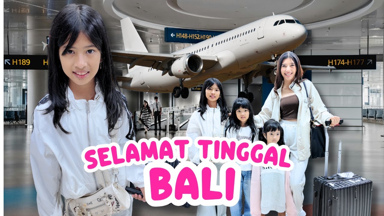 DISTA NAIK PESAWAT TINGGALIN BALI!! LIBURAN SEKOLAH !! #viralvideo 