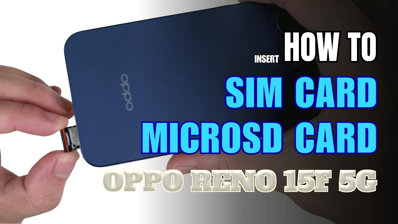 How to Install a SIM Card to OPPO Reno 15F 5G