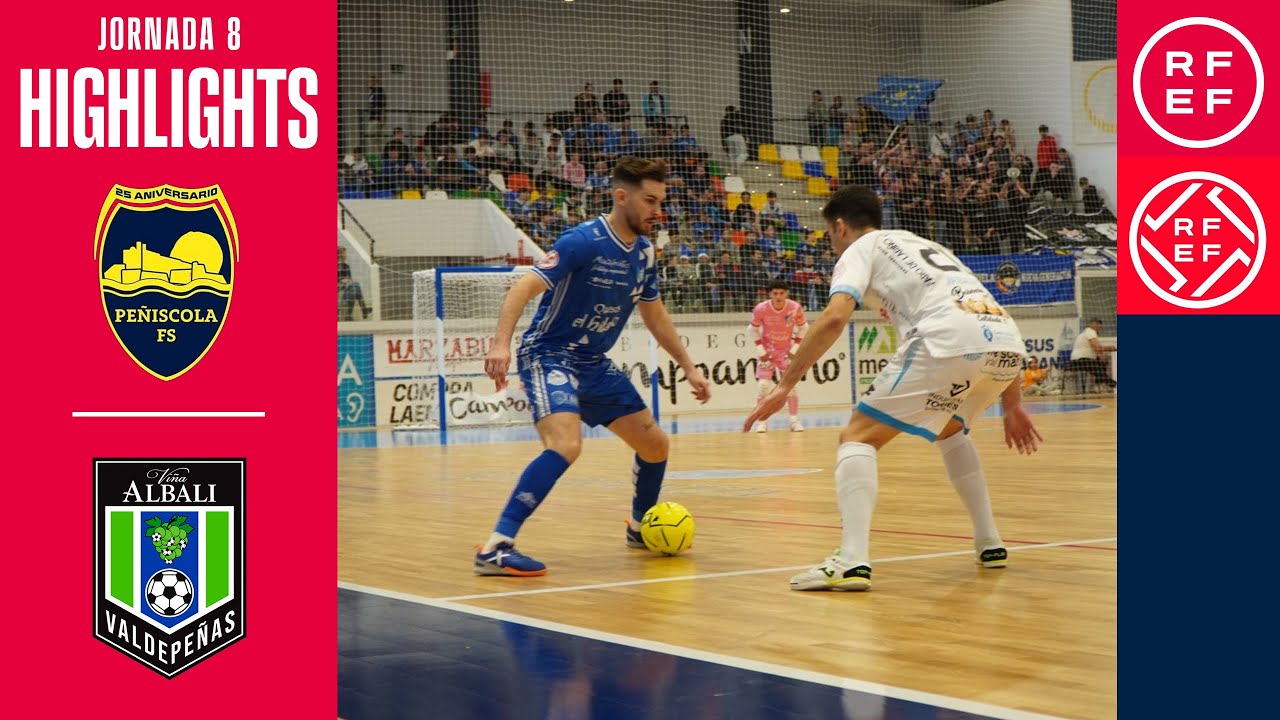 Resumen #PrimeraDivisiónFS | Servigroup Peñíscola 8-6 Viña Albali Valdepeñas| Jornada 8