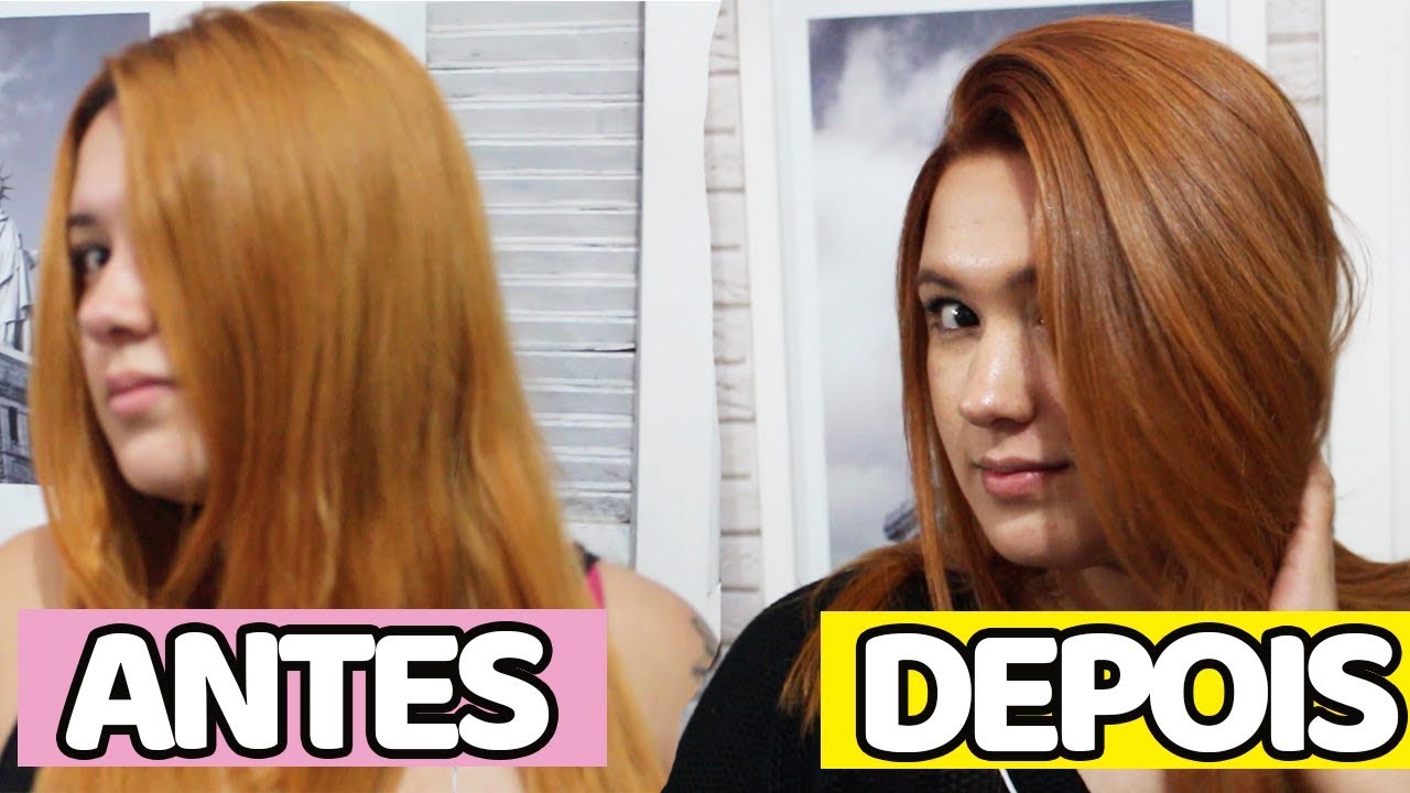 MUDANDO DE TINTA - Cabelo Ruivo Acobreado