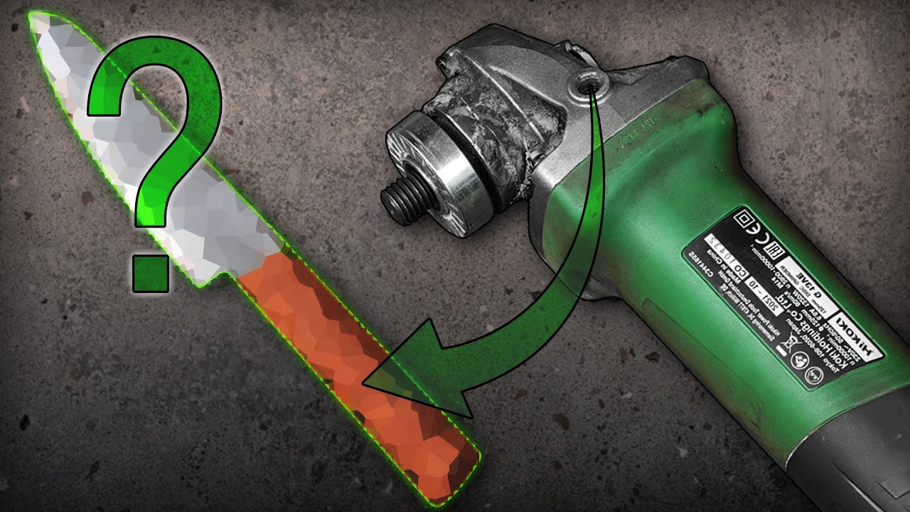 Can I Make a Knife Using Only One Tool?! Angle Grinder Challenge