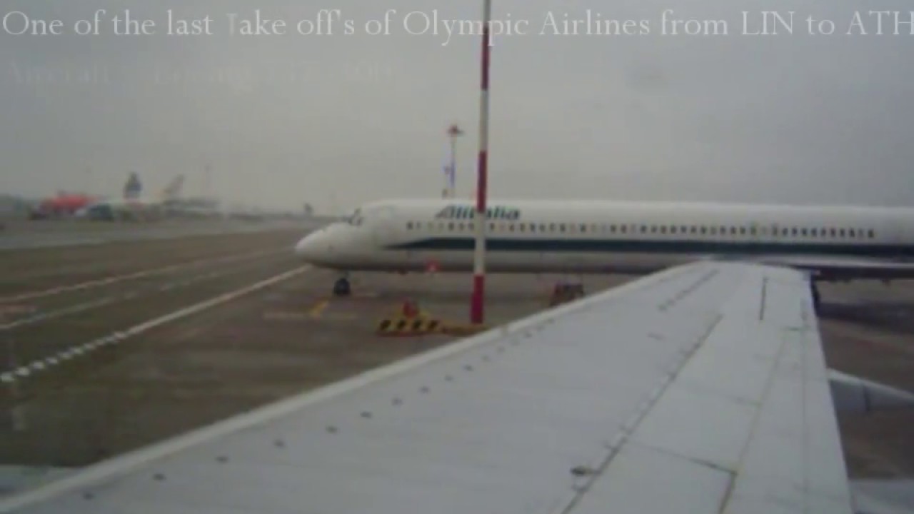 ✔🔴 One of the last take off's of Olympic Airlines from Milan Linate to Athens Airport✈Boeing 737-400
