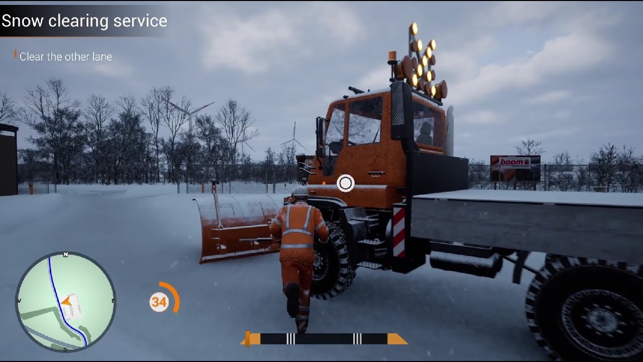 New Year 2025:  Road Maintenance Simulator 2 Winter Service Snow Plowing Truck PS5 Gameplay - FSudol