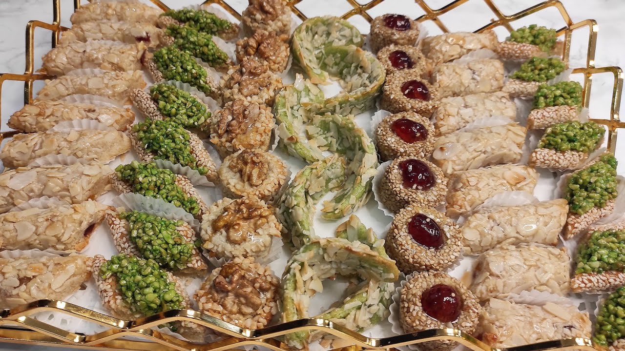 🎉l'aïd 2022🎉 5 gâteau aux amandes sans farine avec la même pâte très facile et rapide