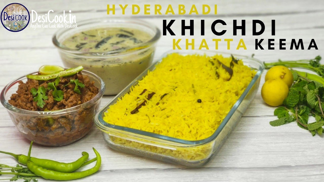 Hyderabadi Khichdi Khatta Keema | Dal khichdi Khatta Keema Recipe | khichdi | Desicook #khichdi