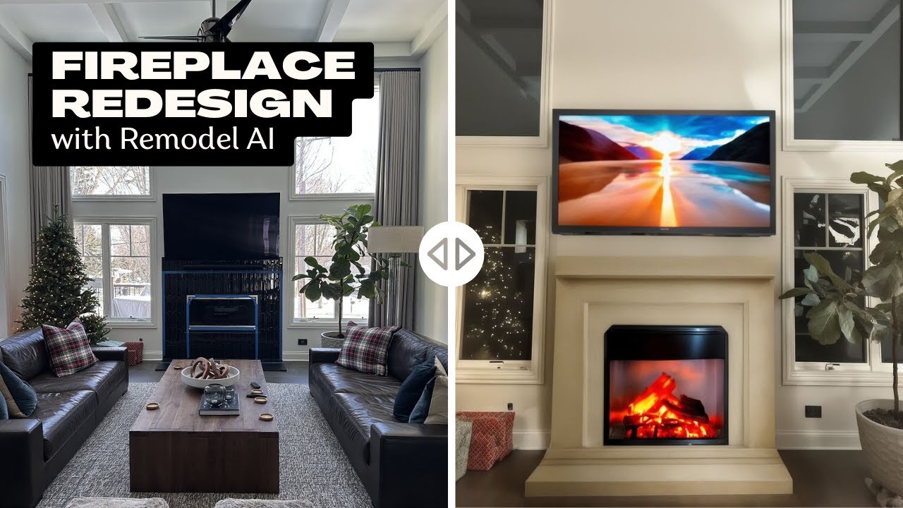 Reimagine Your Fireplace Design with Remodel AI