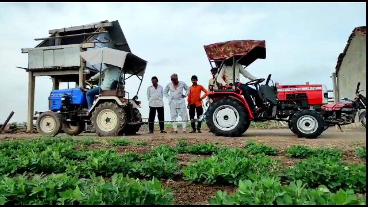 Tractor Steel Track vs Mitsubishi | Steel Track | Mitsubishi | Tractor race on field | Mini Tractors
