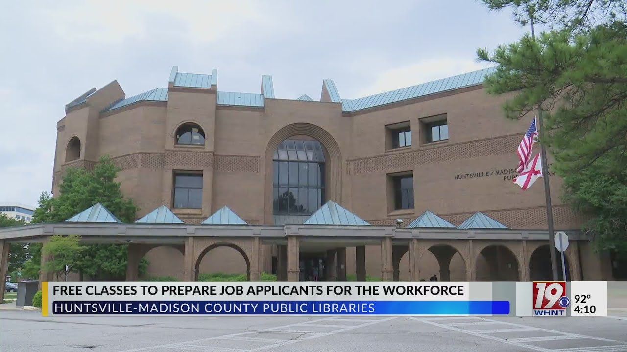 Free Classes to Prepare Job Applicants for the Workforce at Huntsville Madison County Public Library