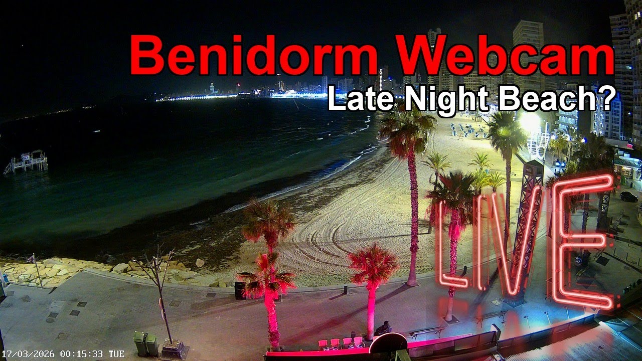 BENIDORM LIVE WEBCAM 🇪🇸 🔴 LIVE: Resort Beach View NOW! ☀️🌊🏖️