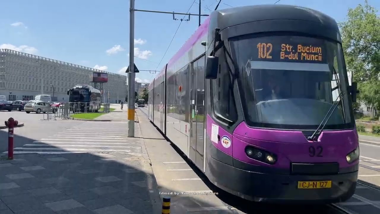 Trams in Cluj Napoca, Romania 2022