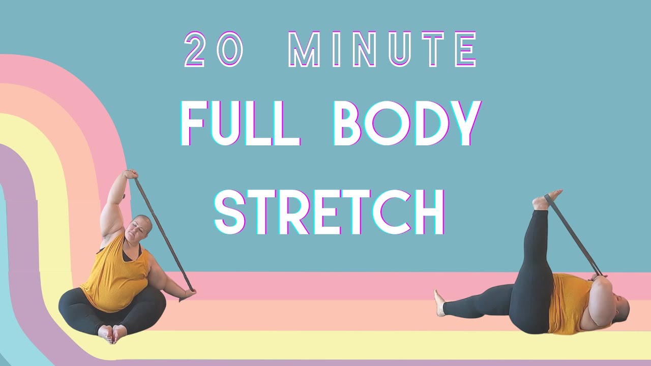 Experience Total Relaxation: 20-Minute Full Body Strap Stretch Routine #stretching #FatYoga