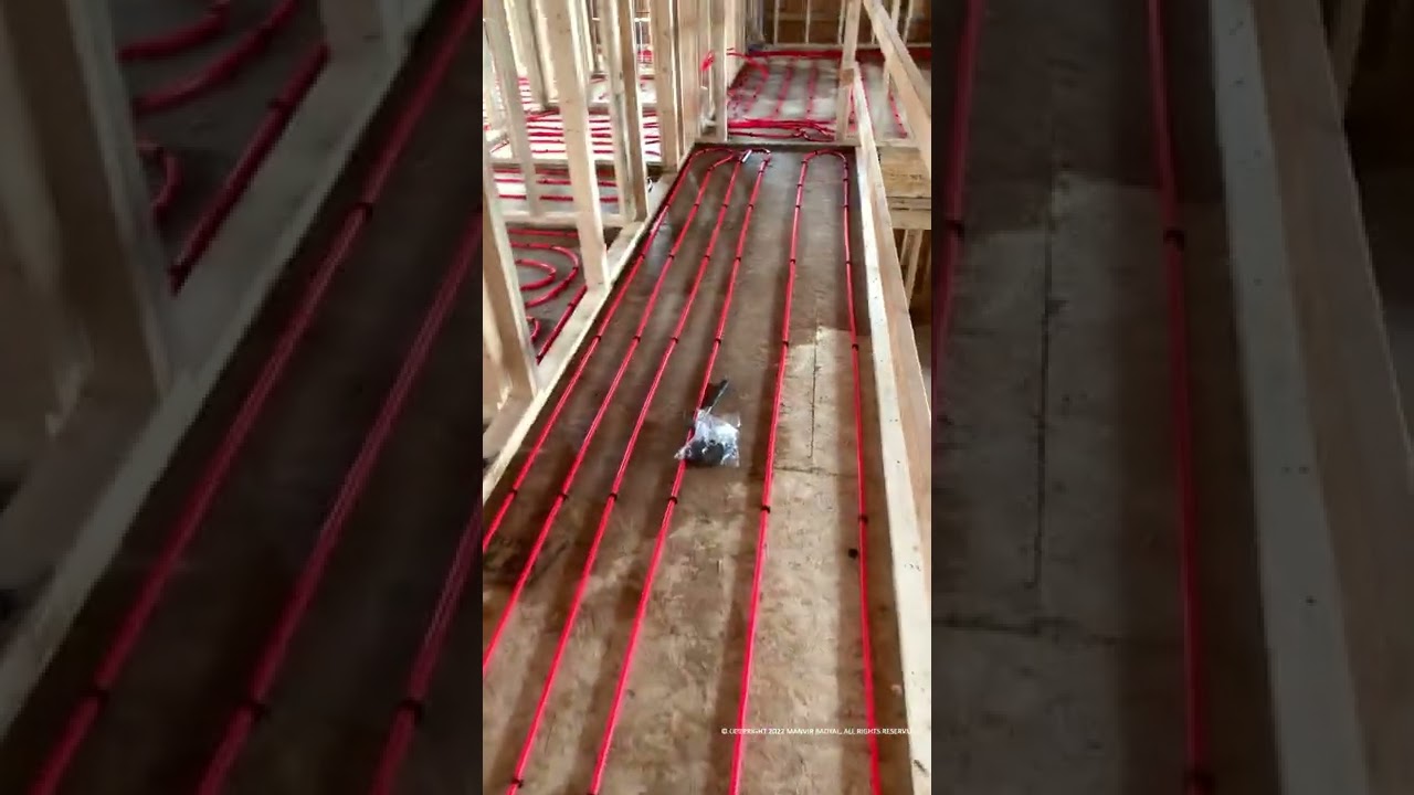 Radiant Floor Heating #Shorts