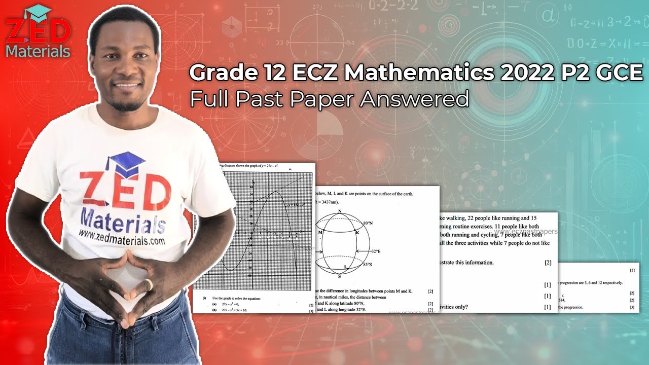 Grade 12 ECZ Mathematics 2022 P2 GCE | Full Past Paper Answered | Zed Materials