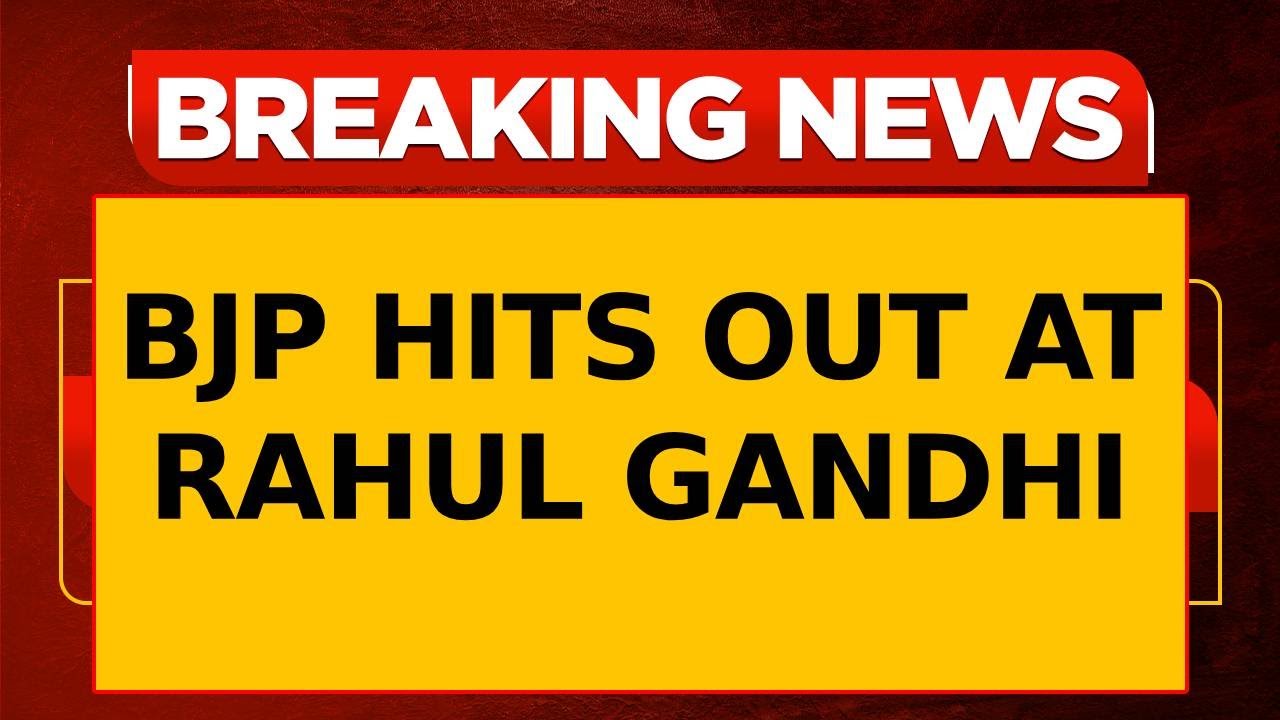 BJP Hits Back at Rahul Gandhi, Questions 'Why Does Rahul Hate Hindus So Much?' | Breaking News