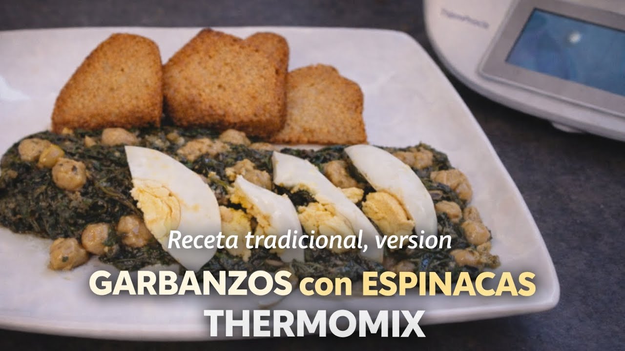 Garbanzos con Espinacas en Thermomix 🥬🥣 | Receta de cuchara de las de siempre