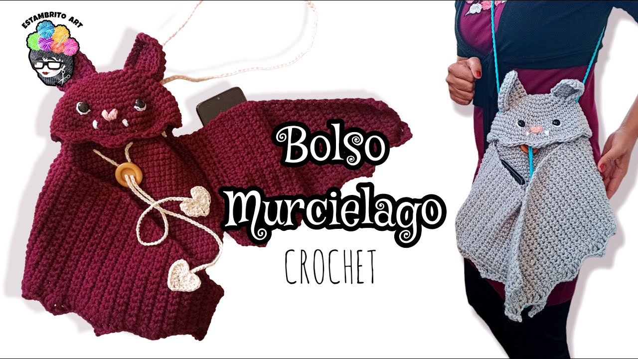 🦇🔴Amaras el BOLSO MURCIELAGO / ESTAMBRITO ART