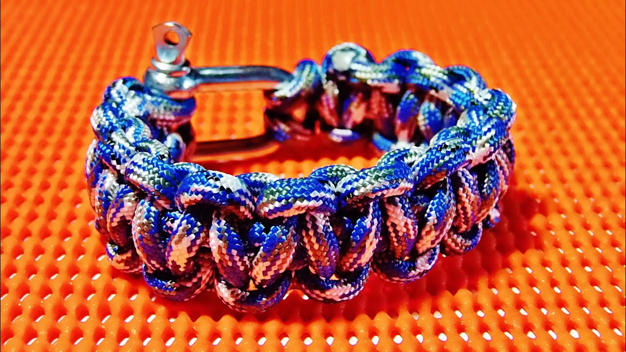 How to tie a Paracord Cobra Bracelet with a Metal Buckle