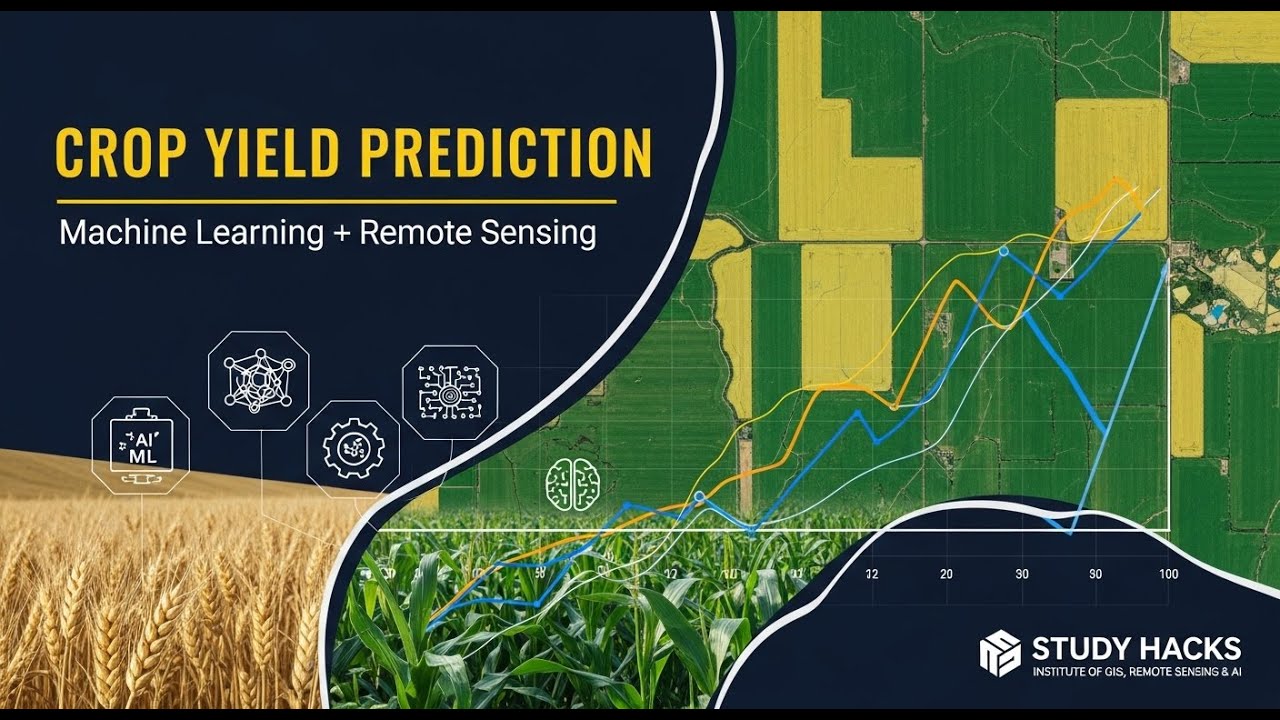 Crop Yield Prediction Using Machine Learning | Remote Sensing & GIS Tutorial