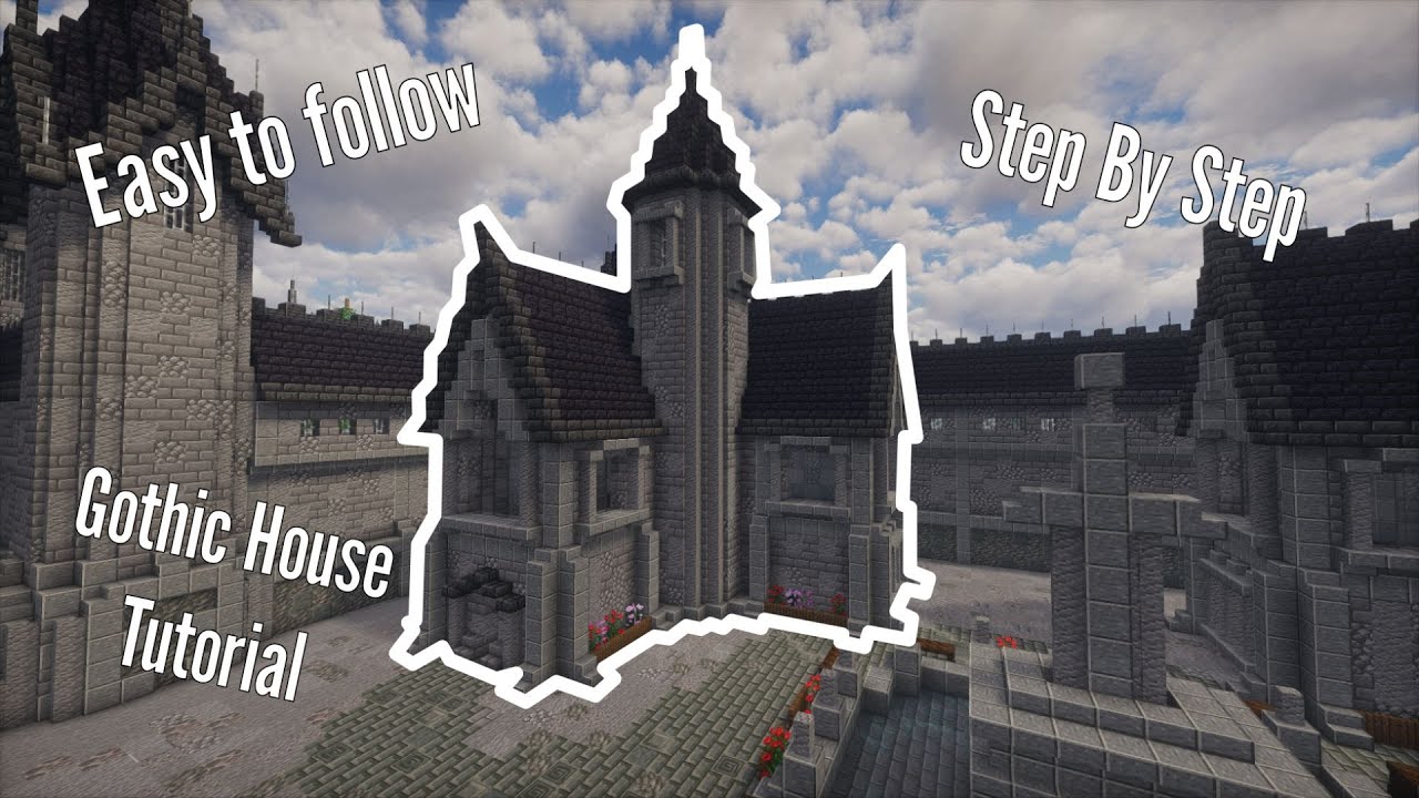🖤 Minecraft Gothic House Tutorial | Dark Medieval Build (Survival Friendly) 🖤